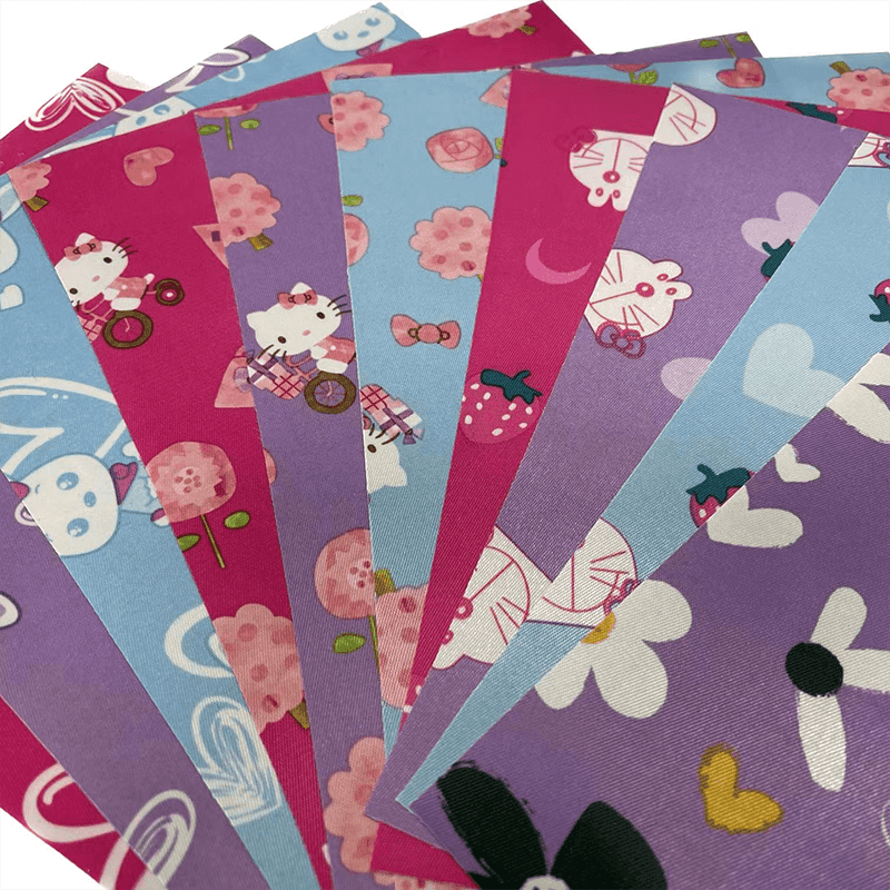 PVCコーティング付きの印刷サテン生地